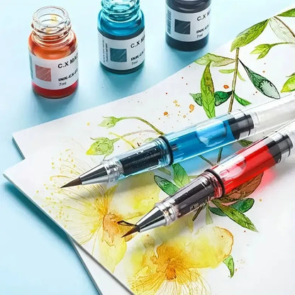 Stylo aquarelle à piston